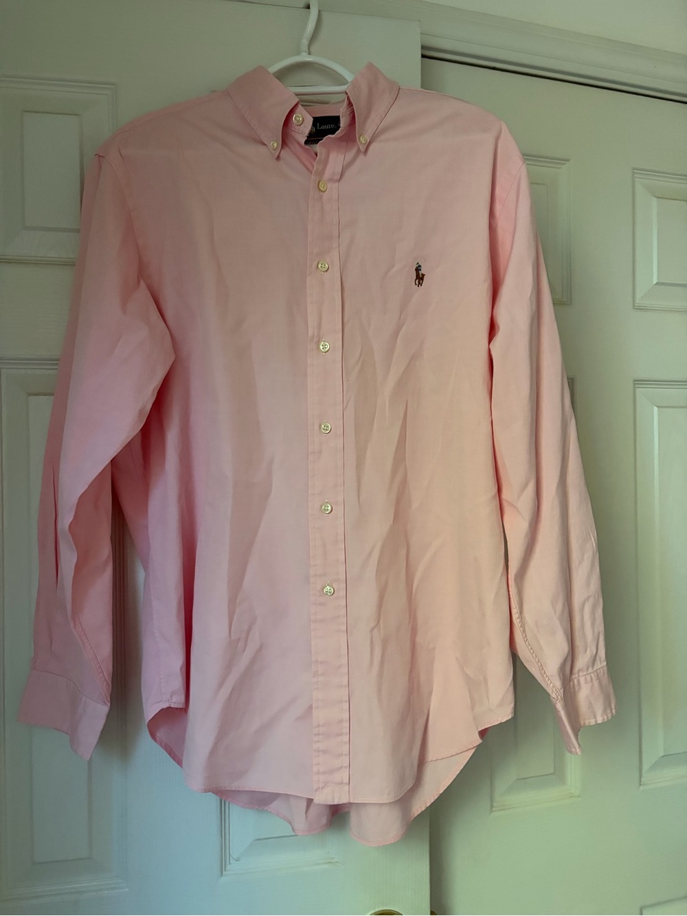 Ralph Lauren Men’s Light Pink Button-Down Oxford Shirt